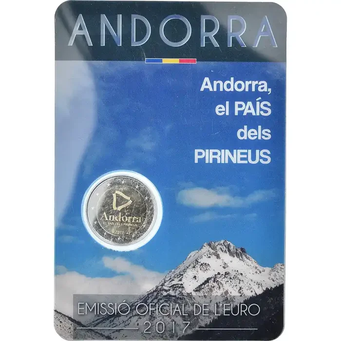 Andorra, 2 Euro, Pays des Pyrénées 2017 – BU – MS(65-70) – Bi-Metallic