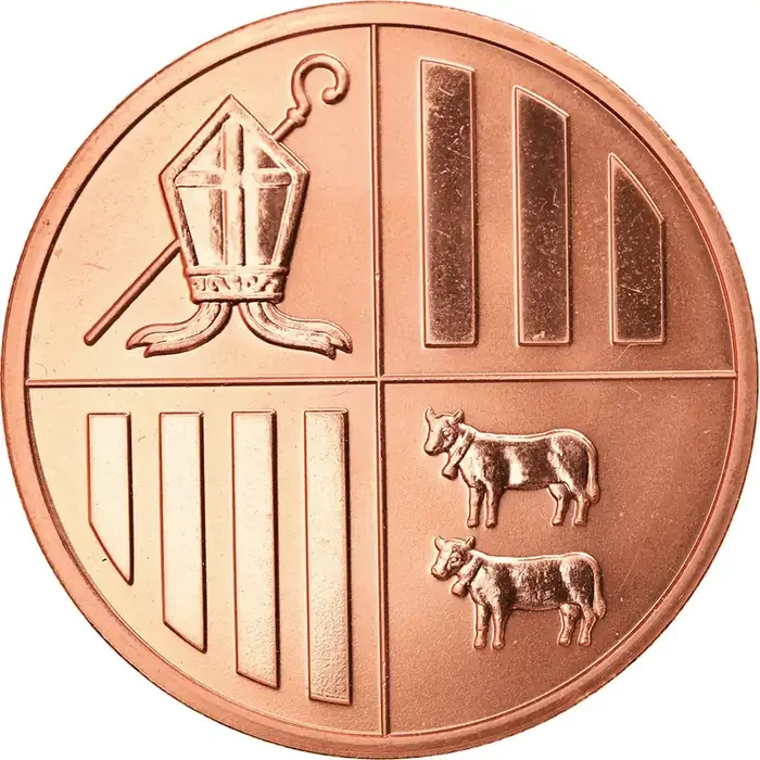 Andorra, Euro Cent, 2014 unofficial private coin – MS(63) – Copper