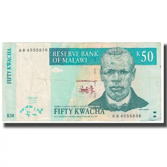 Banknote, Malawi, 50 Kwacha 1997 – 1997-07-01 – KM 39 – EF(40-45)