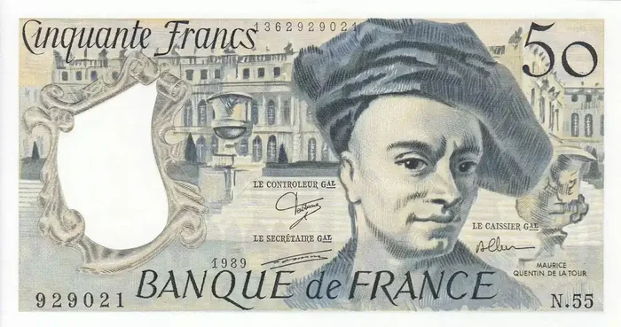 Billet France 50 Francs – Quentin de la Tour – 1989 – Série N.55