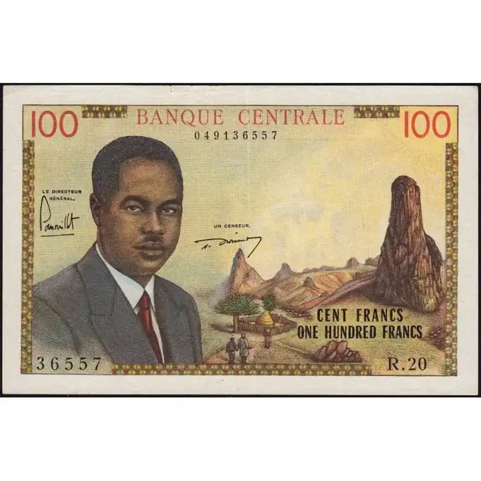 Cameroun – Pick 10 – 100 francs – Série R.20 – 1962 – Etat SUP