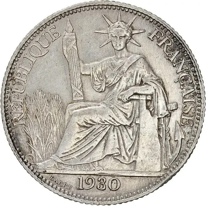 Coin, FRENCH INDO-CHINA, 20 Cents 1930 – Paris – EF(40-45) – Silver – KM 17.1