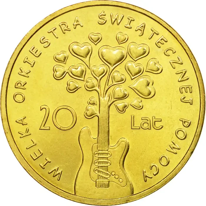 Coin, Poland, Christmas Charity Orchestra 20th Anniversary – 2 Zlote – 2012