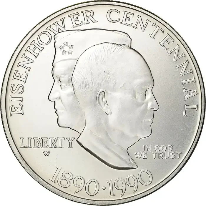 Coin, United States, Dollar 1990 – U.S. Mint – West Point – MS(63) – Silver – KM 227