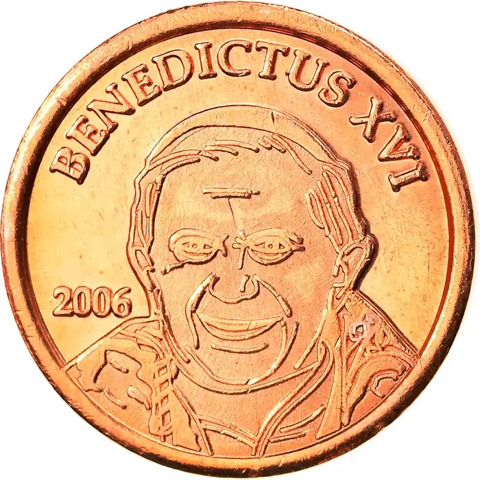 Vatican, Euro Cent, Type 2 2006 – unofficial private coin – MS(65-70) – Copper