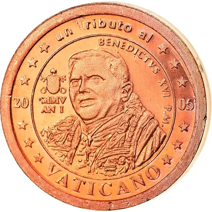 Vatican, Euro Cent, Type 4 2005 – unofficial private coin – MS(65-70) – Copper